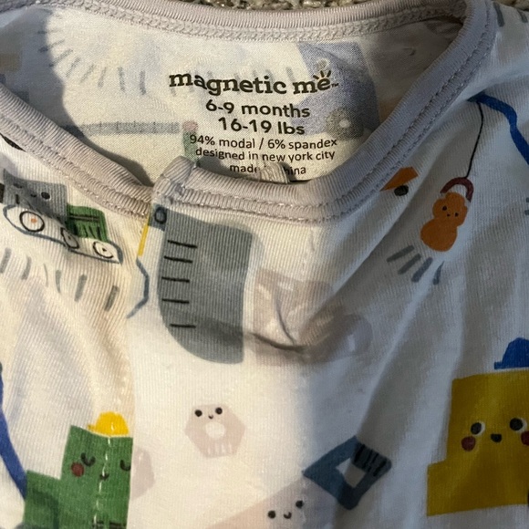 Magnetic Me Kids One Piece with Colorful Vehicle Print - Picture 4 of 4